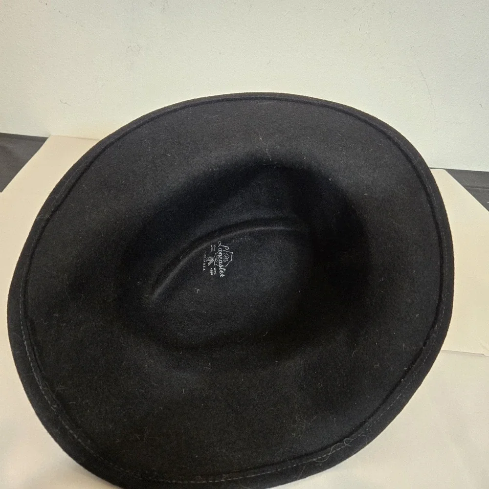 Vintage Lancaster 100% Wool Hat With Feather - Picture 9 of 12